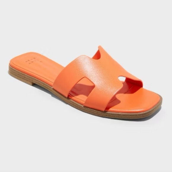 a new day Shoes - NWT A New Day Nina Slide Sandals in orange size 6.5